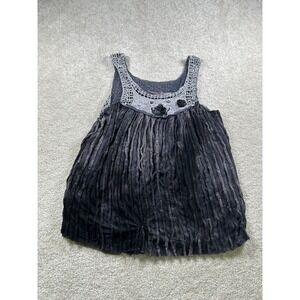My Pretty Angel‎ Tunic Womens L Crochet Boho Sleeveless WhimsiGoth Witchy Grunge